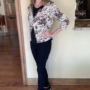 J.Jill animal print sweater size small